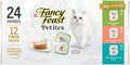 Purina  Gourmet Wet Cat Food Variety Pack, Petites Pate Collection, Break-Apart Tubs, 24 Servings - (Pack of 12) 2.8 Oz. Tubs