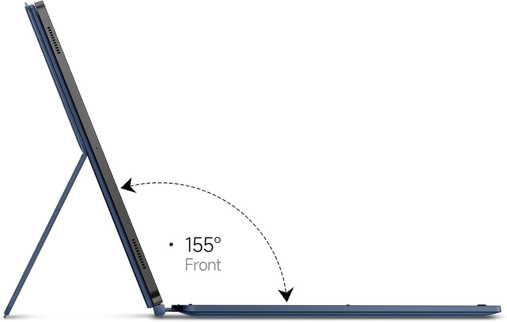 Keyboard Case for Samsung Galaxy Tab S10 Ultra/ S9 Ultra - Magnetic Detachable Book Cover Style Keyboard with Multi-Touch Trackpad, Wireless, Backlit, S Pen Holder - Blue