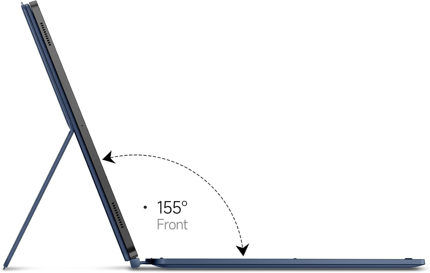 Keyboard Case for Samsung Galaxy Tab S10 Ultra/ S9 Ultra - Magnetic Detachable Book Cover Style Keyboard with Multi-Touch Trackpad, Wireless, Backlit, S Pen Holder - Blue