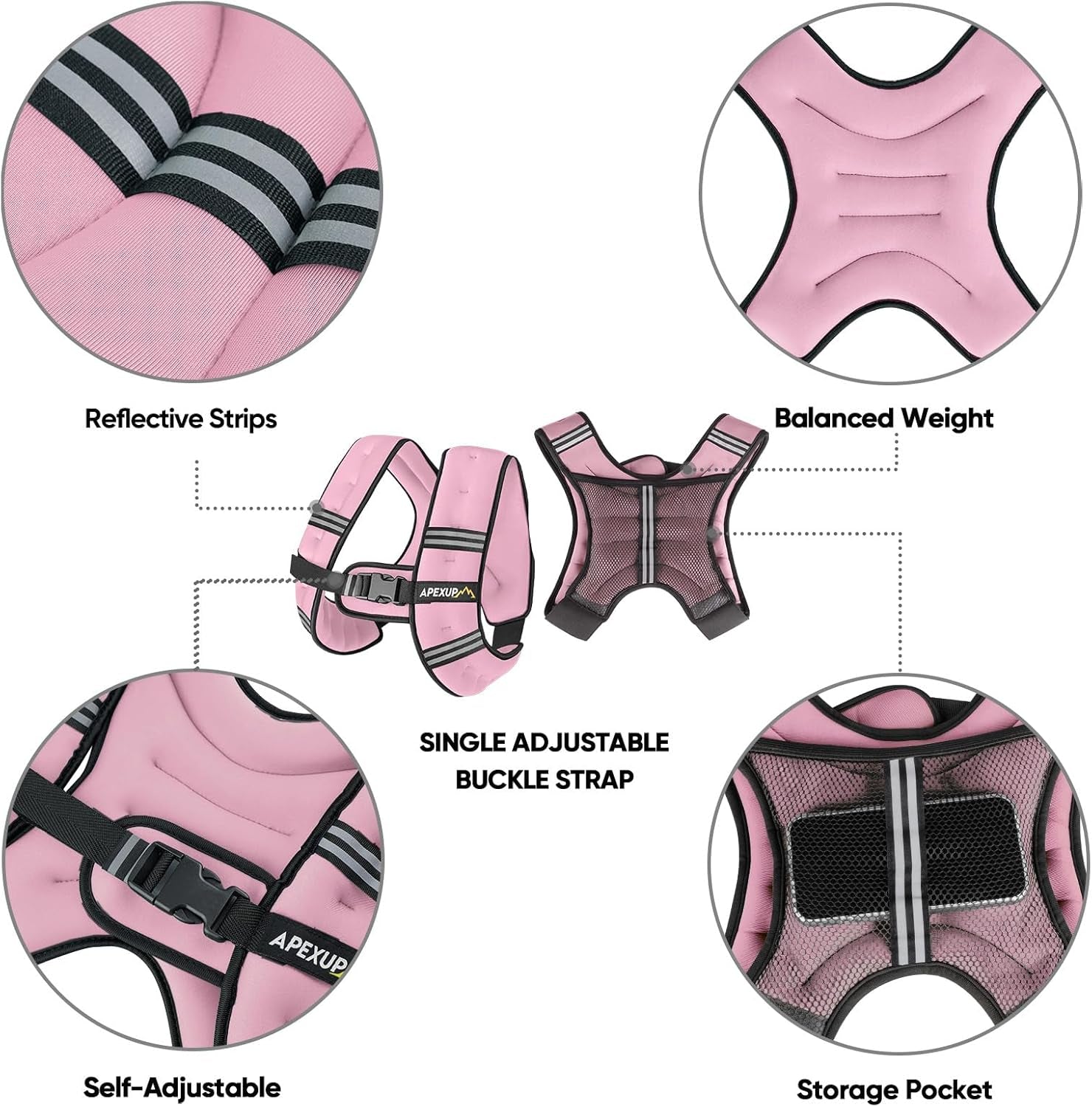Weighted Vest Men Women, Weight Vest for Women Workout Equipment for Strength Training Running