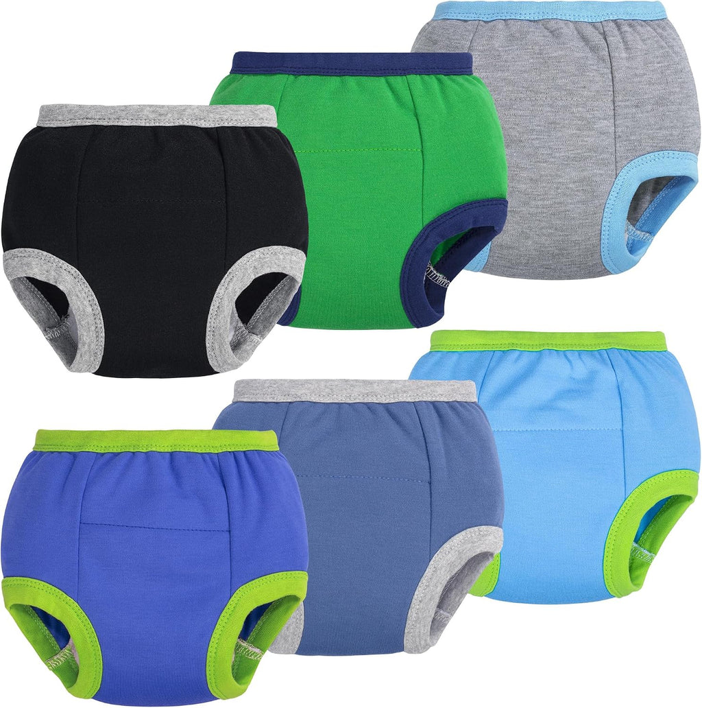 Toddler Training Pants, Soft Cotton Absorbent Training Underwear for Baby Boys & Girls