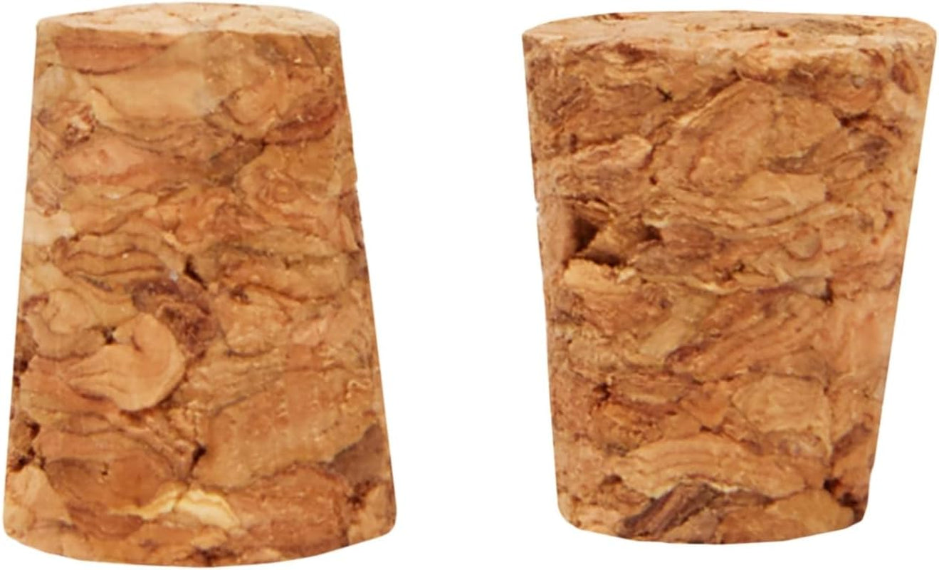 Tiny Cork Plugs & Mini Stoppers - 100-Pack, 0.4 X 0.3 X 0.5 In, Brown - Corks for Test Tubes & Mini Bottle Lids for DIY Crafts & Spice Shakers