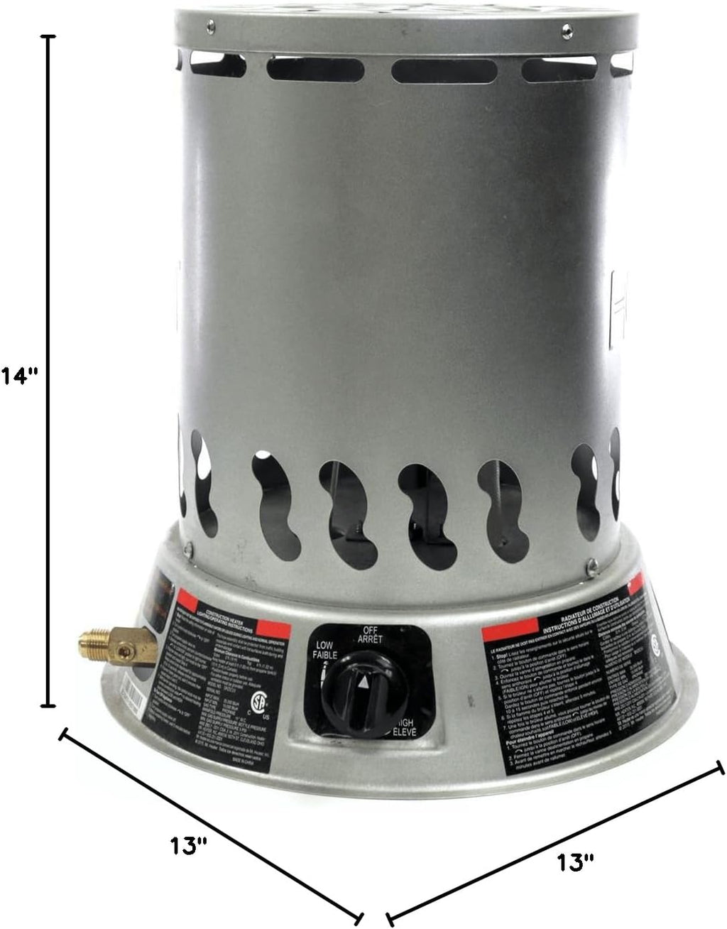 25,000 BTU Convection Heater Portable Propane