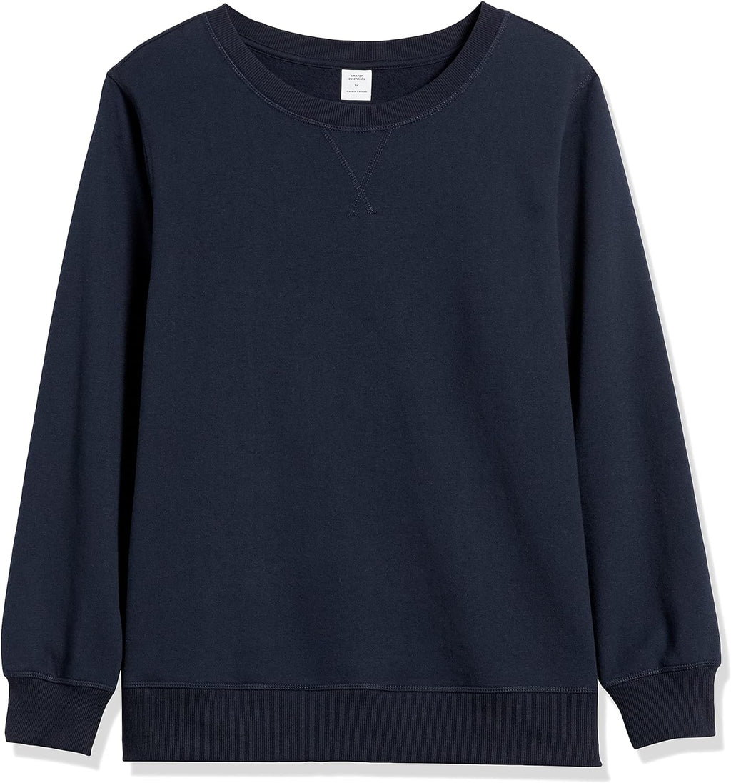 Women'S Fleece Crewneck Long Sleeve Pullover Sweatshirt (Available in plus Size)