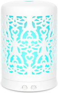 Essential Oil Diffusers Aromatherapy White Humidifier Desk 100Ml Diffuser Small Ultrasonic Machine Waterless Auto-Off