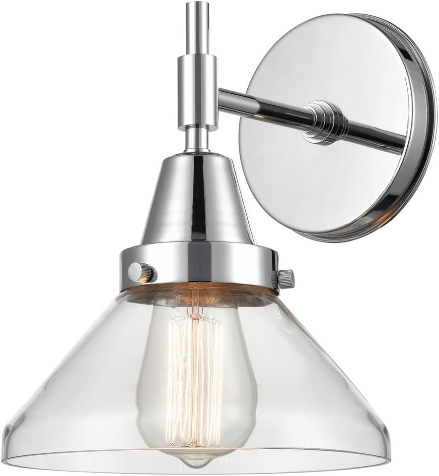 Lighting 447-1W-PC-CL-LED Bare Bulb 1 Light Cord Set, Polished Chrome