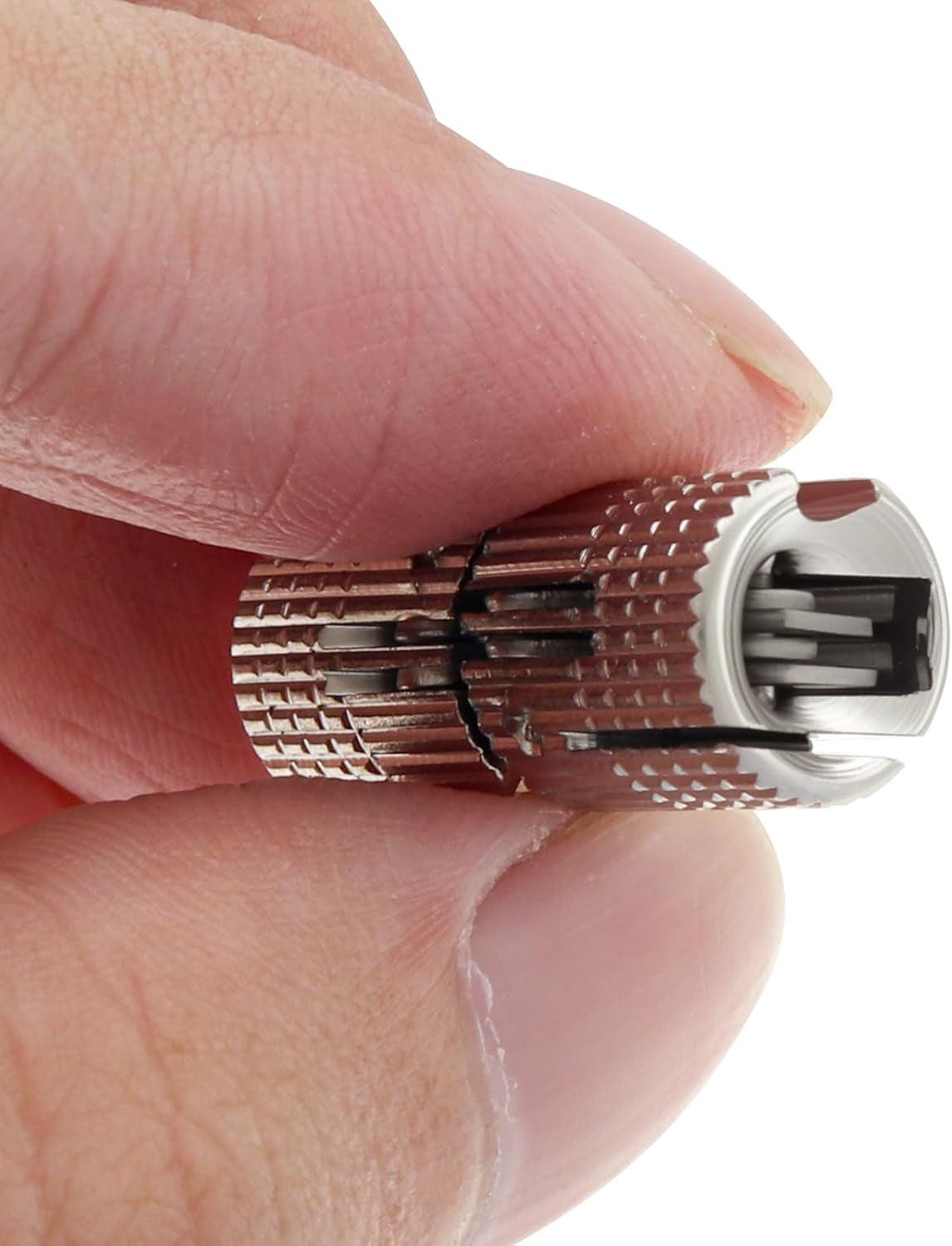 8Pcs 10 Mm Hidden Brass Barrel Hinges with 10 Mm Drill Bit, 180 Degree Opening Angle Concealed Furniture Small Hinges for Wooden Box Jewelry Ring Box DIY Hand Craft (8, Silver, 10Mm)
