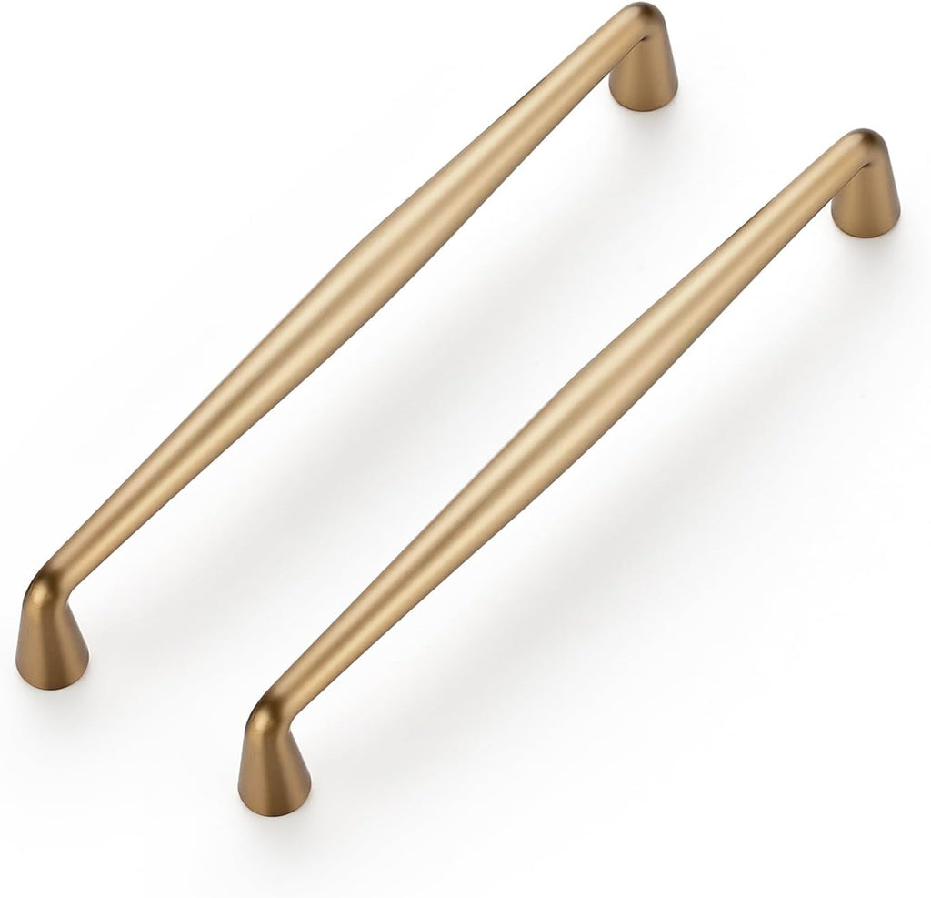 5 Pack 6-1/4 Inch Champagne Bronze Kitchen Cabinet Handles Solid Zinc Alloy Cabinet Pulls Cupboard Hardware Drawer Handles