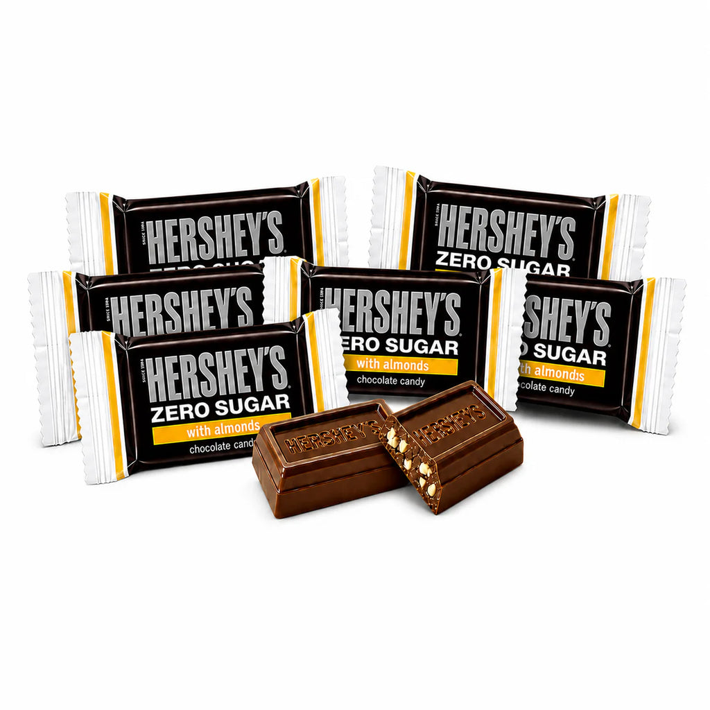 Zero Sugar Milk Chocolate with Almonds – Snack Size – Bulk Value Bag