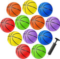 12 Pack Official Size Rubber Basketballs for Kids Child Junior Youth Indoor Outdoor Sports Basket Balls with Pump Back to School Student Gifts Operation Christmas Bulk Items