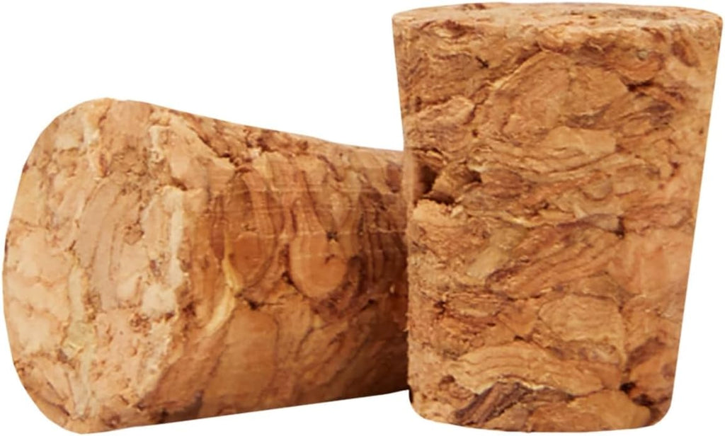 Tiny Cork Plugs & Mini Stoppers - 100-Pack, 0.4 X 0.3 X 0.5 In, Brown - Corks for Test Tubes & Mini Bottle Lids for DIY Crafts & Spice Shakers