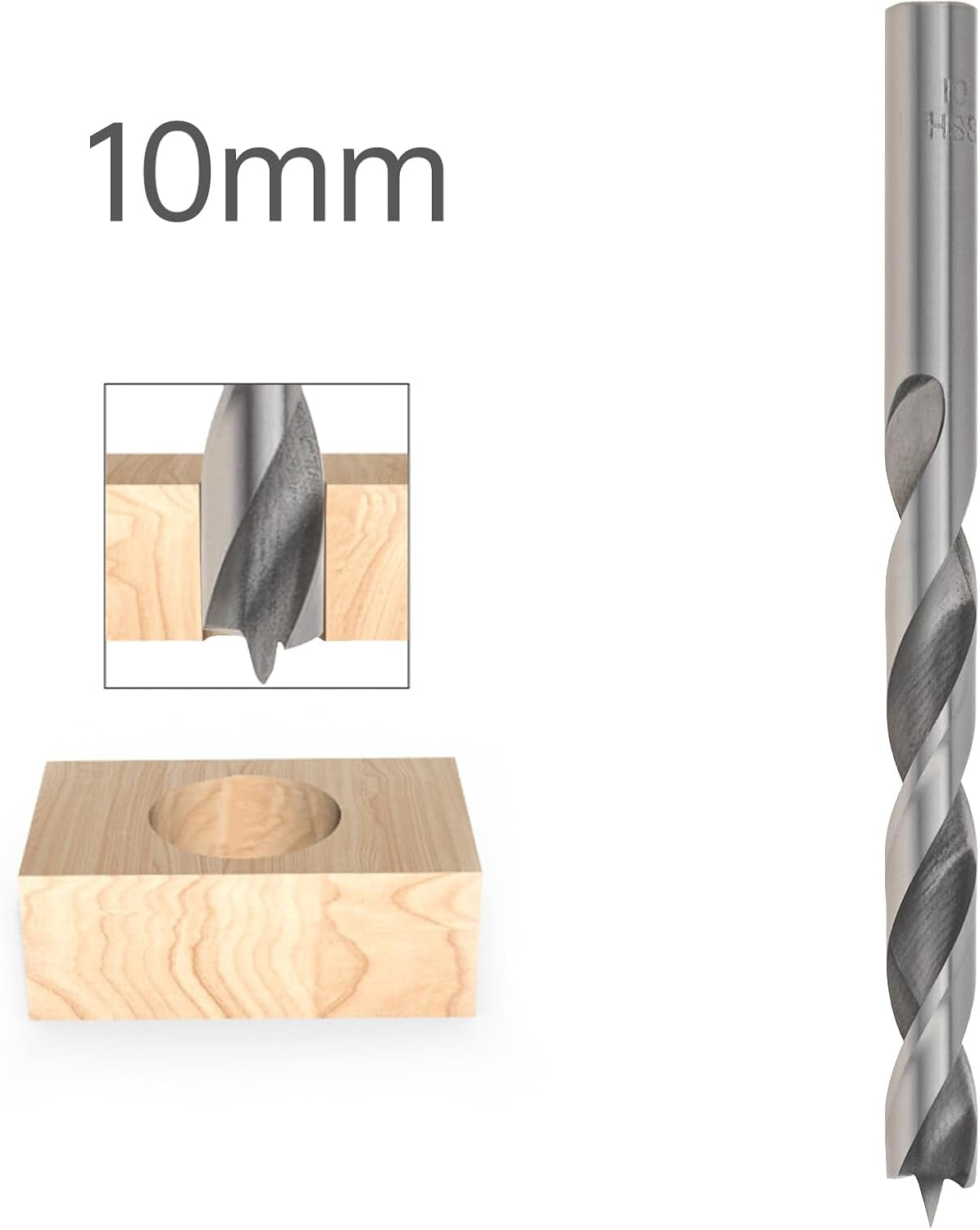 8Pcs 10 Mm Hidden Brass Barrel Hinges with 10 Mm Drill Bit, 180 Degree Opening Angle Concealed Furniture Small Hinges for Wooden Box Jewelry Ring Box DIY Hand Craft (8, Silver, 10Mm)