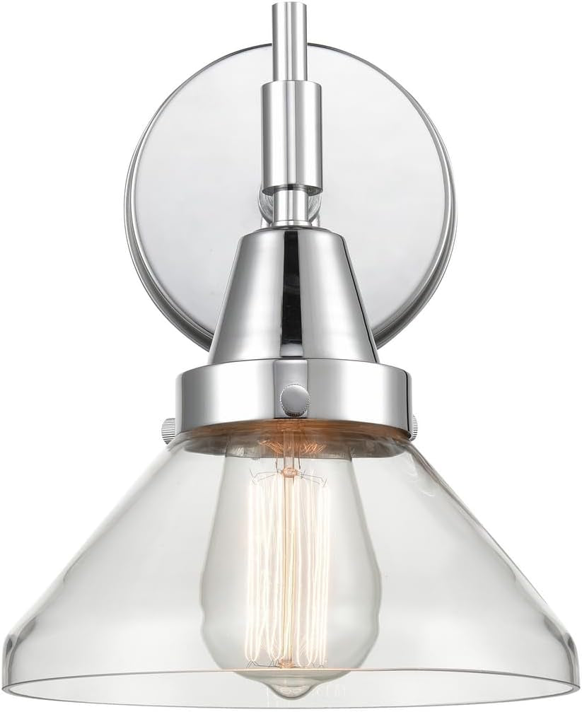 Lighting 447-1W-PC-CL-LED Bare Bulb 1 Light Cord Set, Polished Chrome